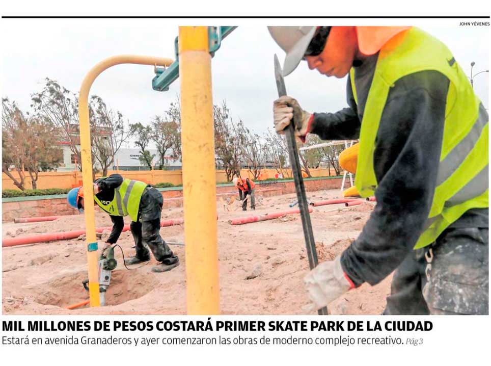 SkatePark Calama El Mercurio